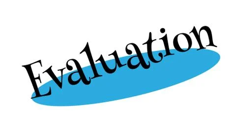 Evaluation rubber stamp Stock Illustration