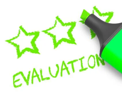 Evaluation Stars Represents Estimation And Evaluating 3d Illustr Stock Illustration