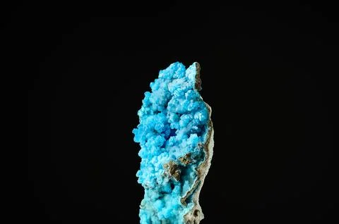 Evansite crystal on matrix Stock Photos