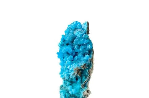 Evansite crystal on matrix Stock Photos