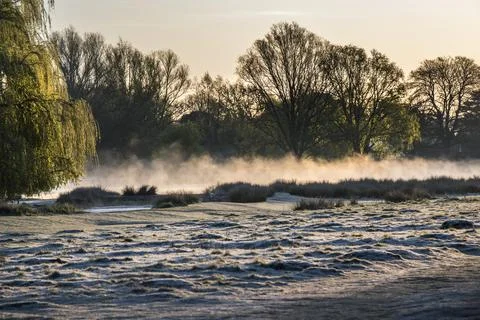 Evaporating mist Foto stock