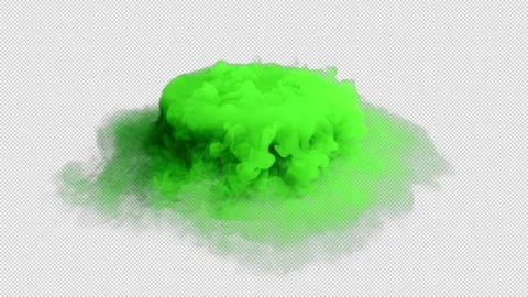 Evaporating surface of a boiling magic potion isolated on black with alpha. Stock Footage 254045532