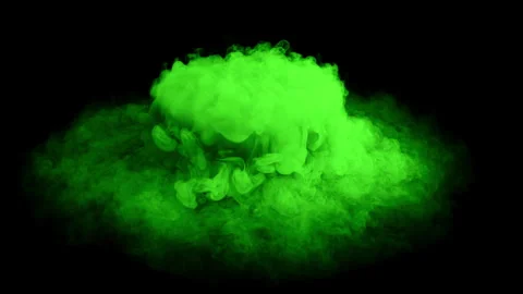Evaporating surface of a boiling magic potion isolated on black with matte. Stock Footage 255139692