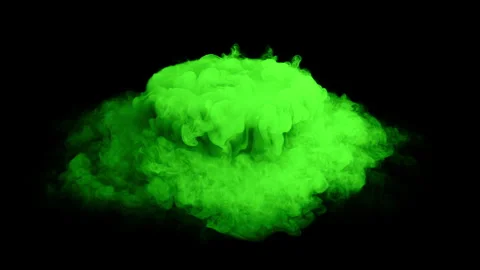 Evaporating surface of a boiling magic potion isolated on black with matte. Stock Footage 255145360
