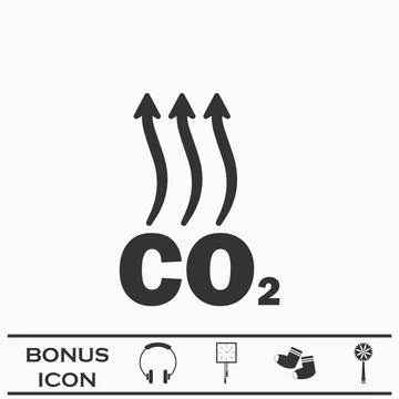 Evaporation icon flat Stock Illustration