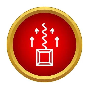 Evaporation process icon showing transformation and rising Stock Illustration
