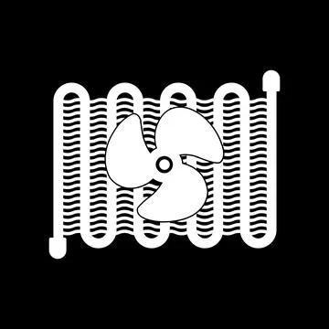 Evaporator icon Illustrazione stock