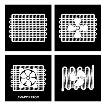 Evaporator icon Stock Illustration