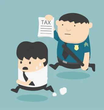 Evasion tax 스톡 일러스트