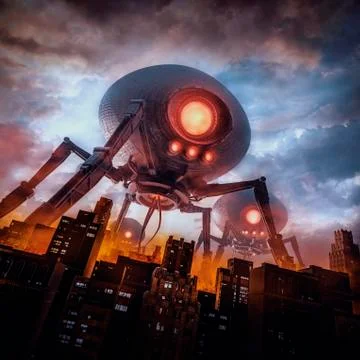 The eve of invasion Illustrazione stock