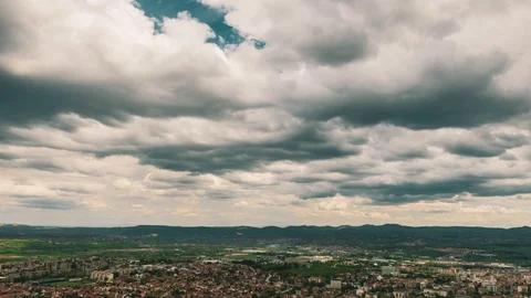 Eve of thunderstorm Stock Footage 129635700