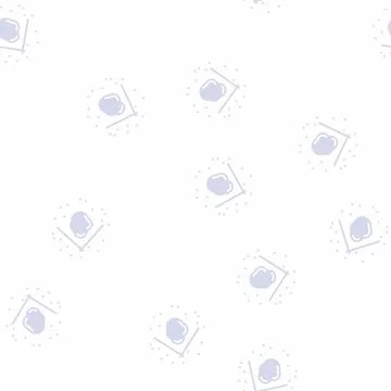 Even borders mole glyph seamless pattern Stock Illustration
