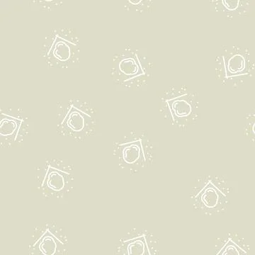 Even borders mole line seamless pattern Illustrazione stock