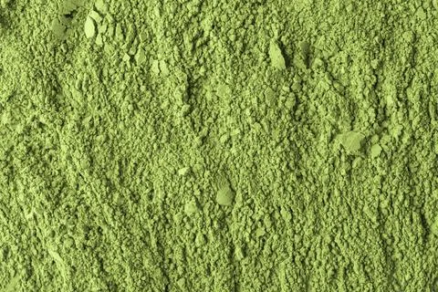 Even layer of crushed matcha powder with mixed granules forms monochrome te.. 写真素材