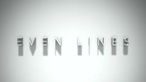 Even lines 3D title animation with shadows on a white background 動画素材 297128891