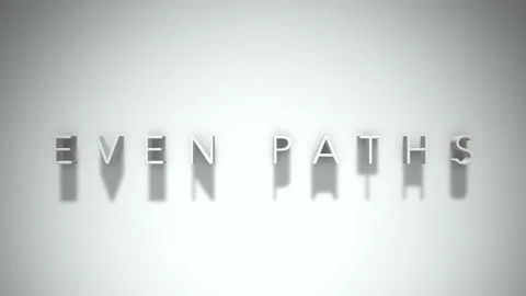Even paths 3D title animation with shadows on a white background Stock Footage 297128904