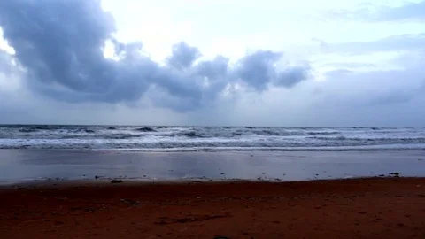 Evening on Aguada beach Stock Footage 77083024