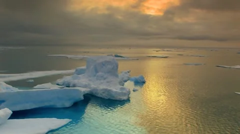 Evening in the Arctic Stock Footage 5711040