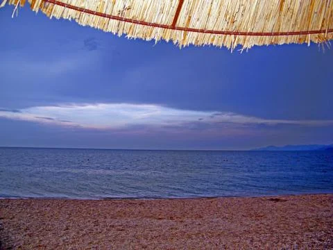 Evening in Asprovalta Stock Photos