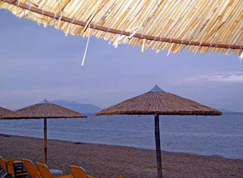 Evening in Asprovalta Stock Photos