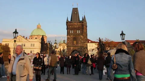Evening atmosphere in Prague Vídeos de archivo 36359235