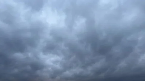 Evening Autumn Clouds, 1 Minute, Time Lapse Stock Footage 255726450