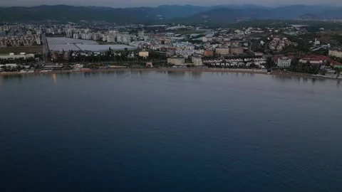 Evening Avsallar after sunset Stock Footage 256926842