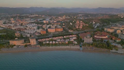 Evening Avsallar in Turkey Stock Footage 256927077