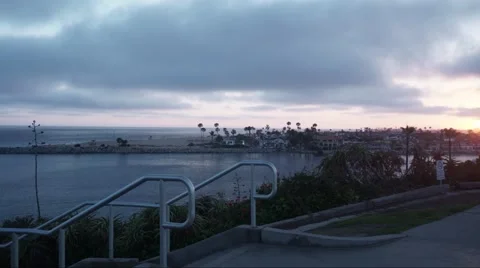 Evening Bay Time lapse Video stock 65098629