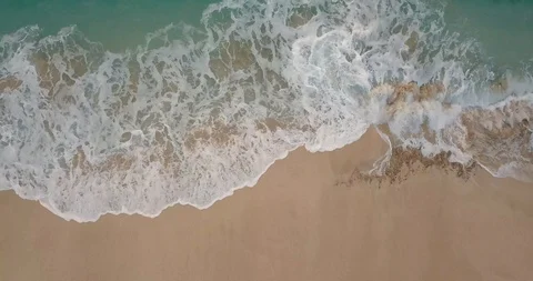 Evening on the Beach 2 (4K Aerial Video) Video stock 107723983