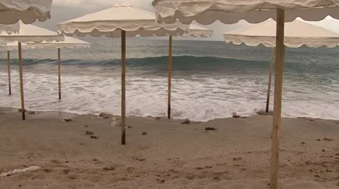 Evening beach Stock Footage 12049739