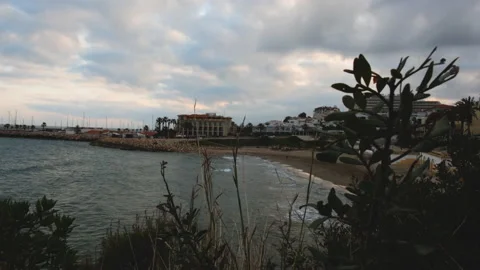 Evening beach Stock Footage 153267485