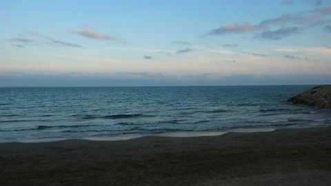 Evening beach Stock Footage 153268944