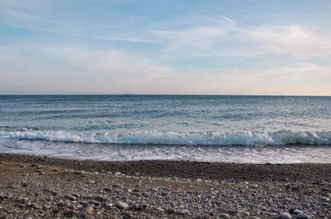 Evening on the beach Foto stock