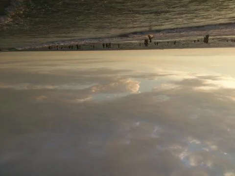 Evening beach Stock Photos