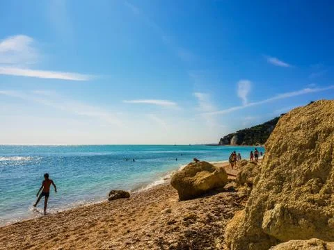Evening beach 스톡 사진