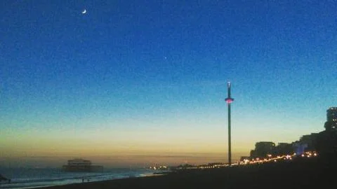 An Evening on the Beach Stock Photos