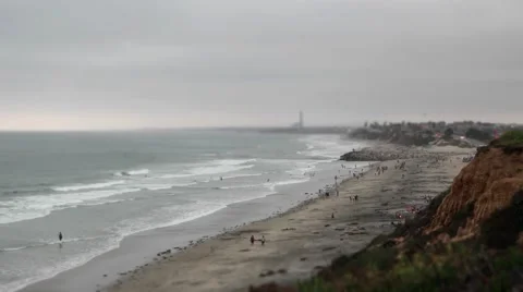 Evening Beach Timelapse Stock Footage 54619678