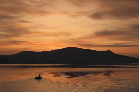 Evening Boating Stock Photos