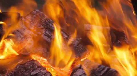 Evening bonfire 스톡 동영상 50886547