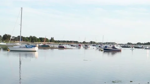 Evening at Bosham Quay Stock Footage 133514705