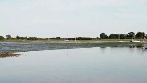 Evening at Bosham Quay Stock Footage 133514714