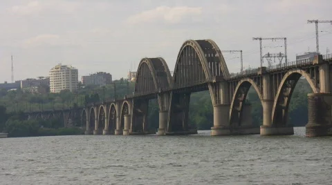 Evening bridge Video stock 204323