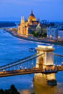 Evening in Budapest 스톡 사진