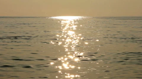 Evening at calm sea Stock Footage 47840574