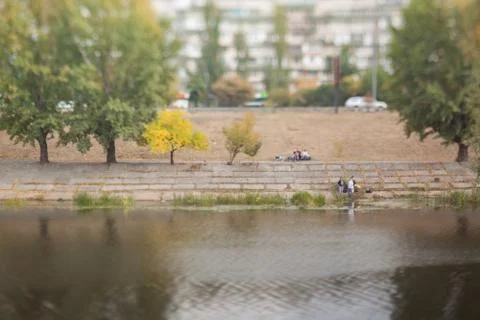 Evening on the canal. Stock Photos