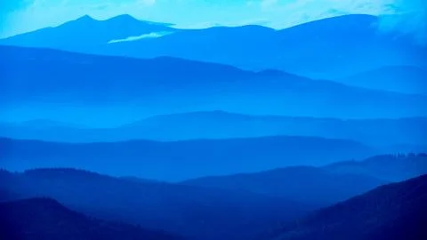 Evening in Carpathians Stock Photos