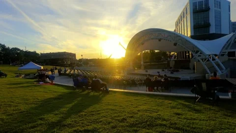 Evening at Cascade Park Stock Footage 165428322