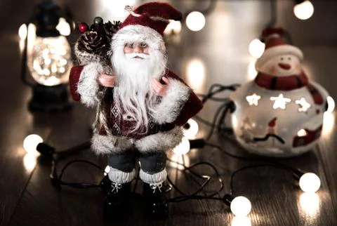 Evening Christmas composition Stock Photos