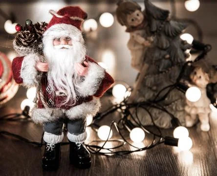 Evening Christmas composition Stock Photos